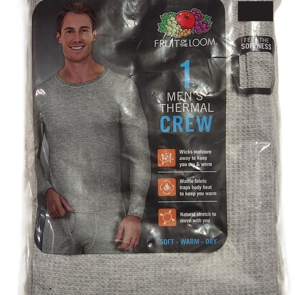 Fruit of the Loom | Shirts | Fruit Of The Loom Mens Thermal Crew Light ...